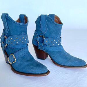 Elvis Presley Western Suede Booties